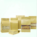 Paper Packaging Bag Paper Bag Food Safety Grade For Food With Zipper Customized PrintingPlastic Bag  with window